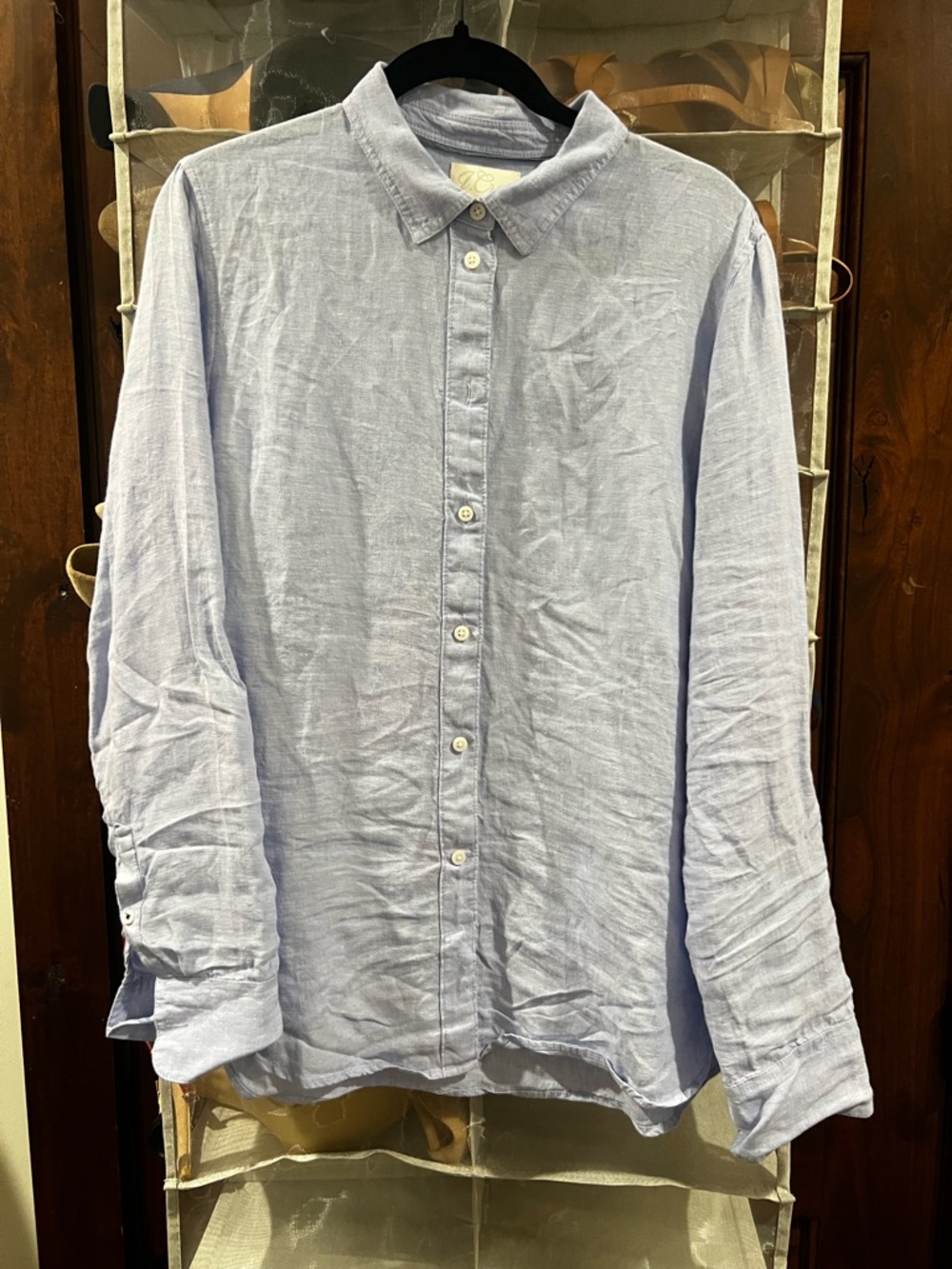 Baird McNutt Irish Linen for J.Crew Light Blue Slim fit 14T Shirt - Picture 2 of 4